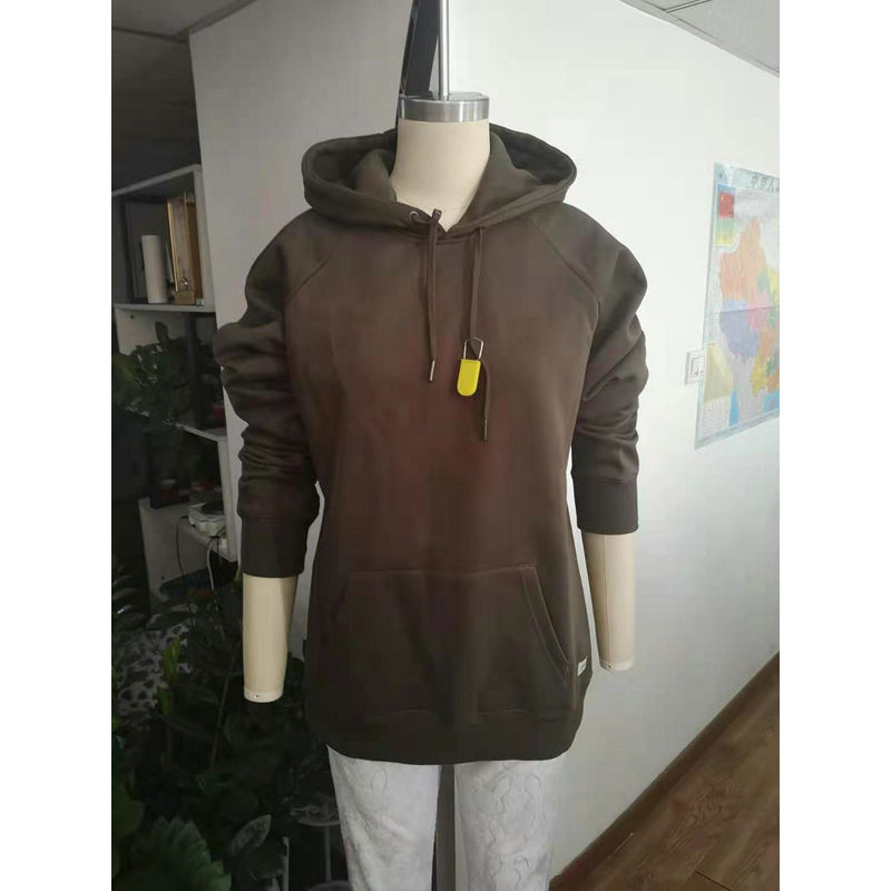 Women Girls Spring Autumn Cotton Pullover Hoodies -Brown