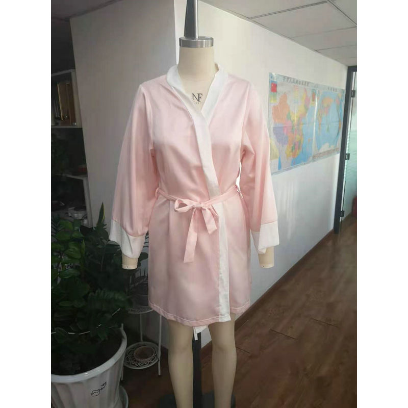 Consice Style Solid Color Satin Night Skirt For Women